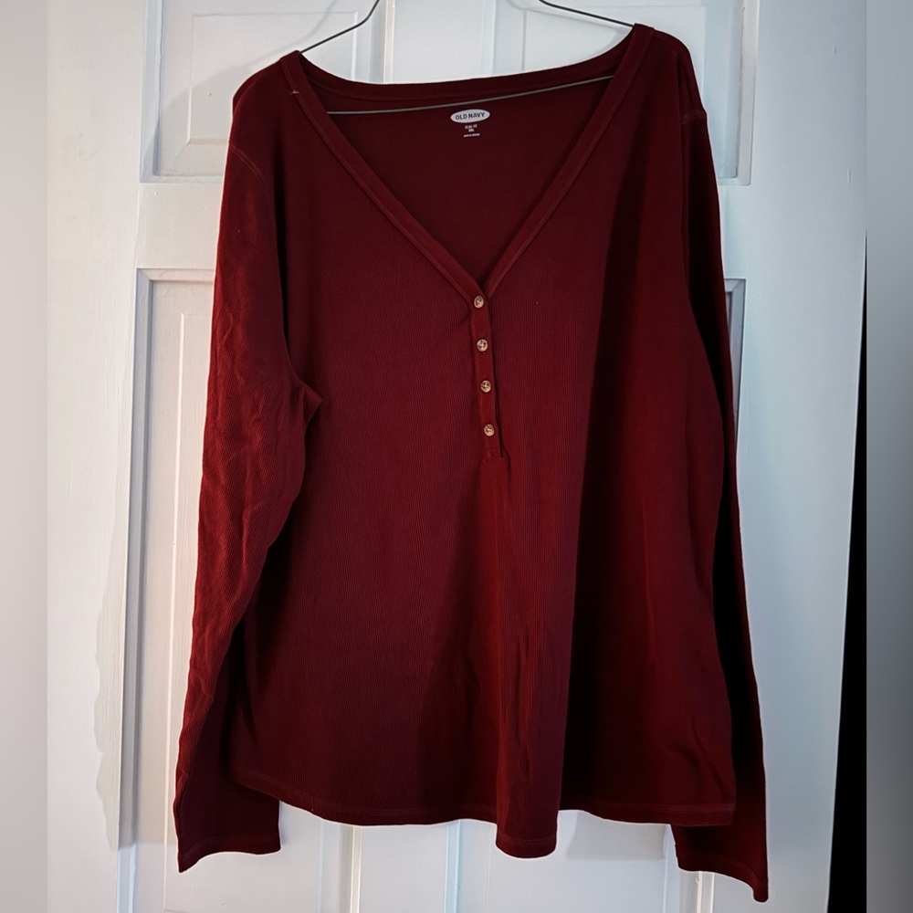 Women’s Ribbed V-Neck Long Sleeve (Slim fit)